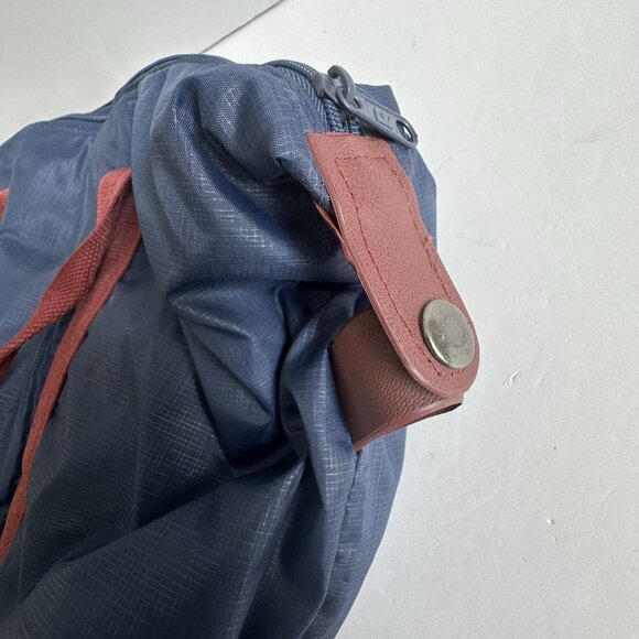 Vintage Pierre Cardin Paris New York Weekender Duffle Bag Tote Bag Navy Blue - Picture 6 of 8